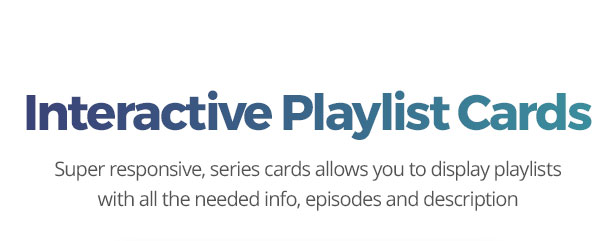 Playlist cards